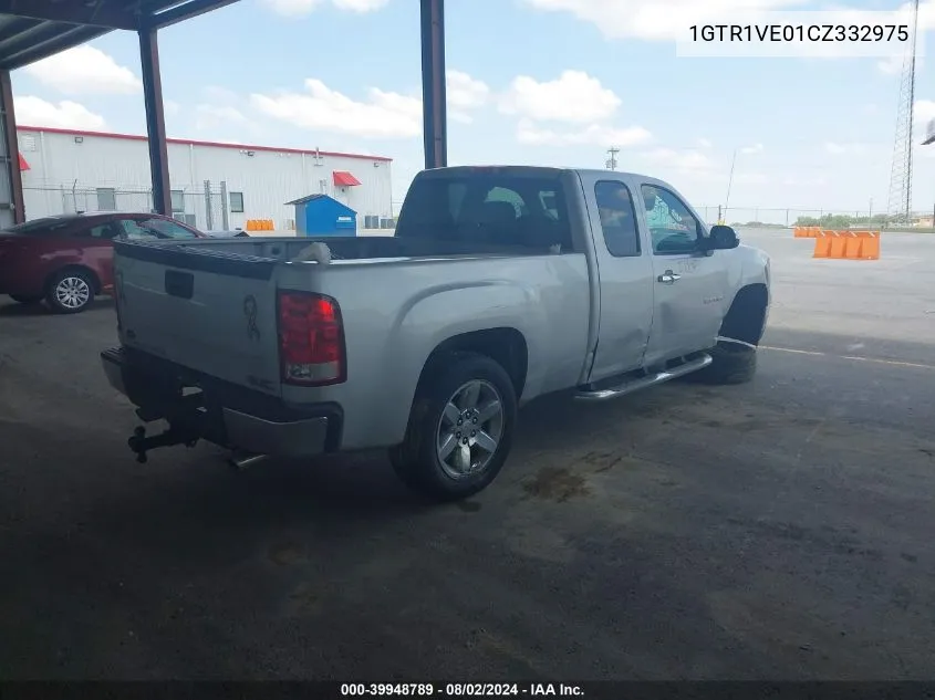 2012 GMC Sierra 1500 Sle VIN: 1GTR1VE01CZ332975 Lot: 39948789