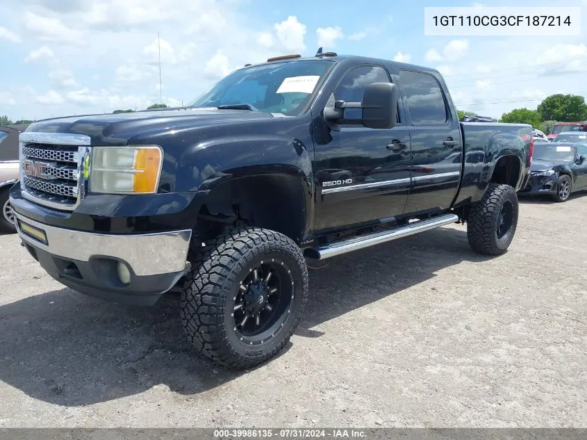 2012 GMC Sierra 2500Hd Sle VIN: 1GT110CG3CF187214 Lot: 39986135