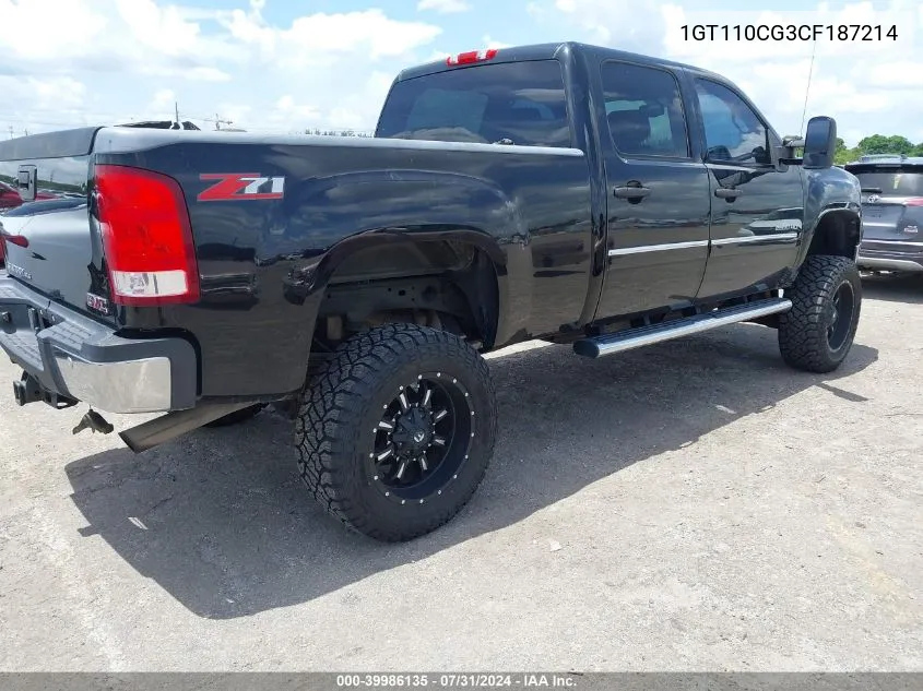 2012 GMC Sierra 2500Hd Sle VIN: 1GT110CG3CF187214 Lot: 39986135