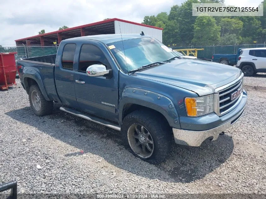 2012 GMC Sierra 1500 Sle VIN: 1GTR2VE75CZ125564 Lot: 39988023