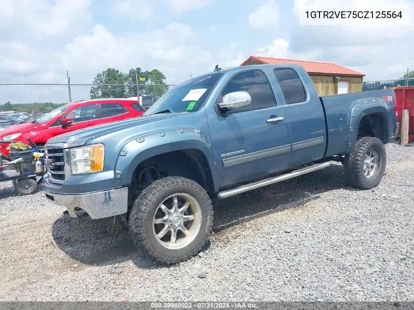 2012 GMC Sierra 1500 Sle VIN: 1GTR2VE75CZ125564 Lot: 39988023