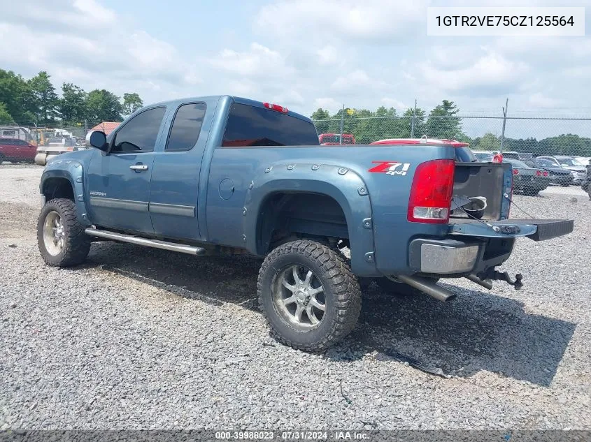 2012 GMC Sierra 1500 Sle VIN: 1GTR2VE75CZ125564 Lot: 39988023