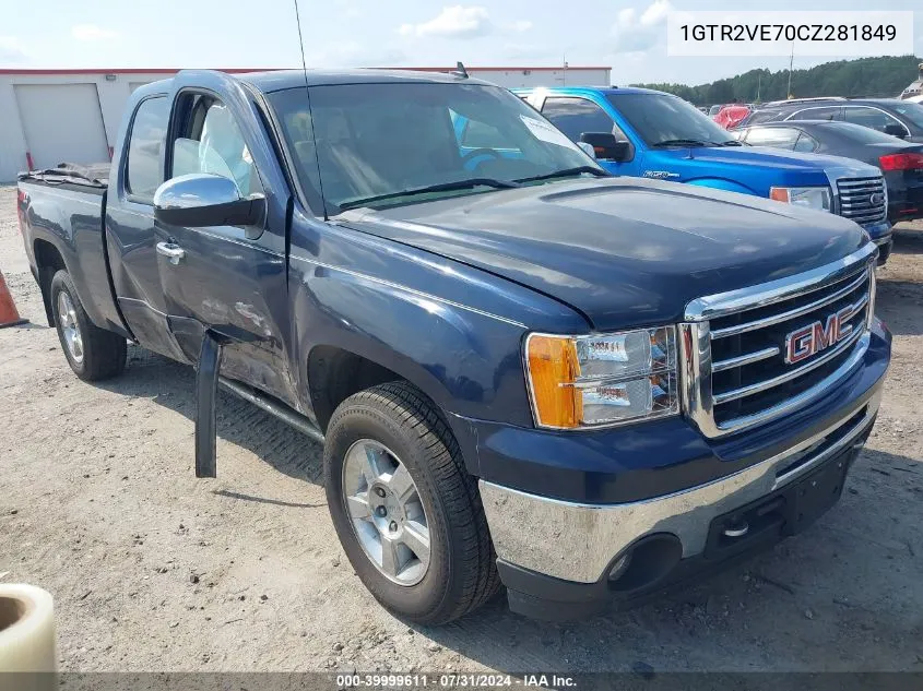 2012 GMC Sierra 1500 Sle VIN: 1GTR2VE70CZ281849 Lot: 39999611