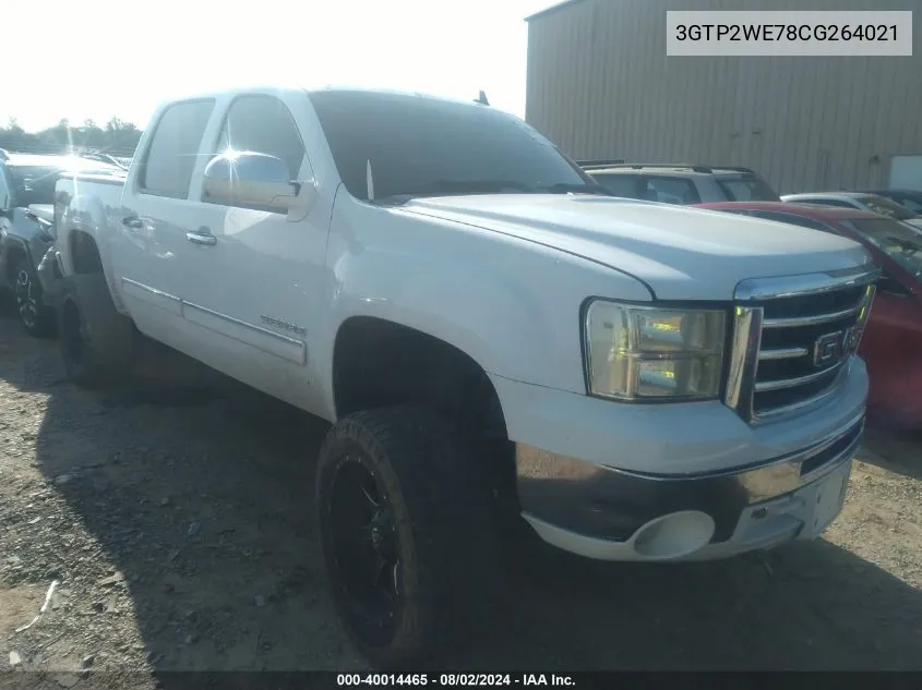 2012 GMC Sierra 1500 Slt VIN: 3GTP2WE78CG264021 Lot: 40014465