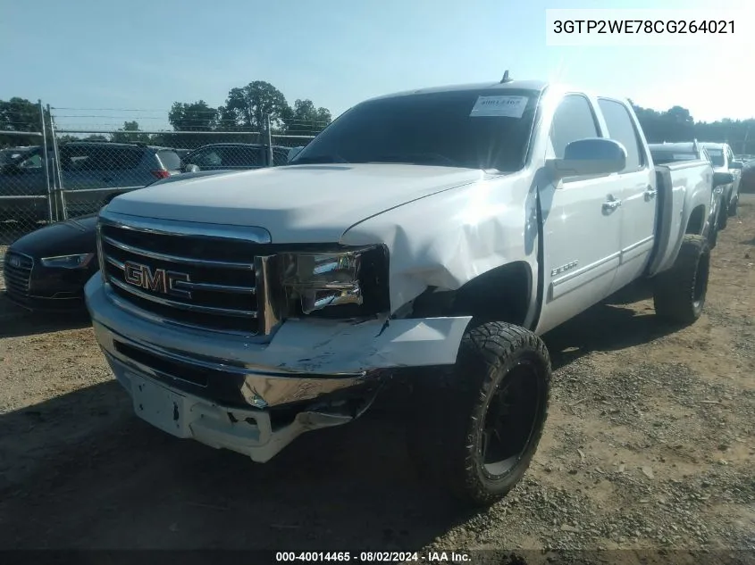 2012 GMC Sierra 1500 Slt VIN: 3GTP2WE78CG264021 Lot: 40014465