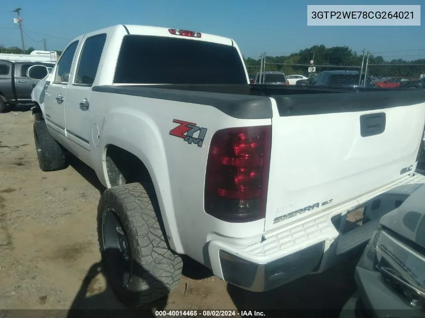 2012 GMC Sierra 1500 Slt VIN: 3GTP2WE78CG264021 Lot: 40014465