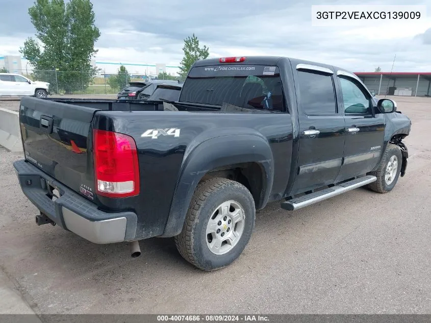 3GTP2VEAXCG139009 2012 GMC Sierra 1500 Sle