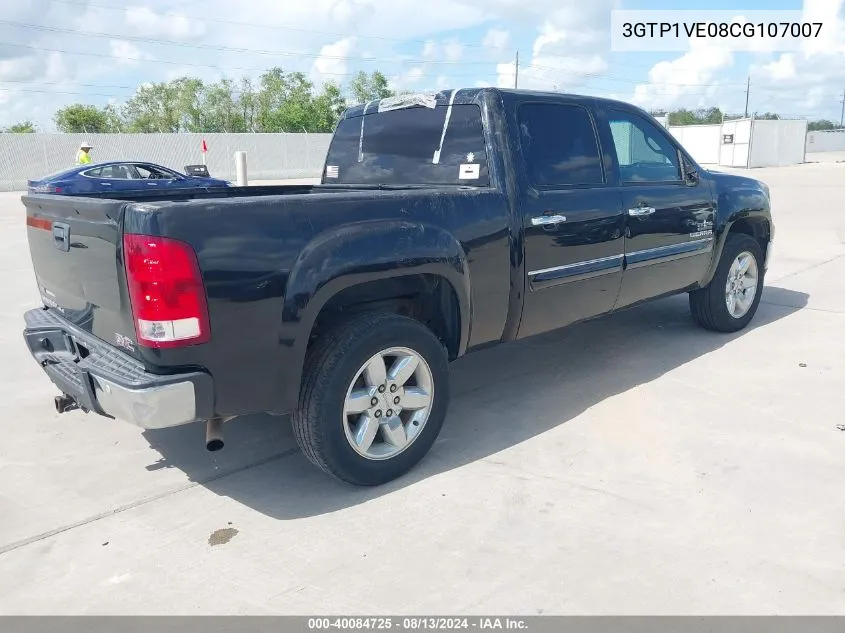 2012 GMC Sierra 1500 C1500 Sle VIN: 3GTP1VE08CG107007 Lot: 40084725