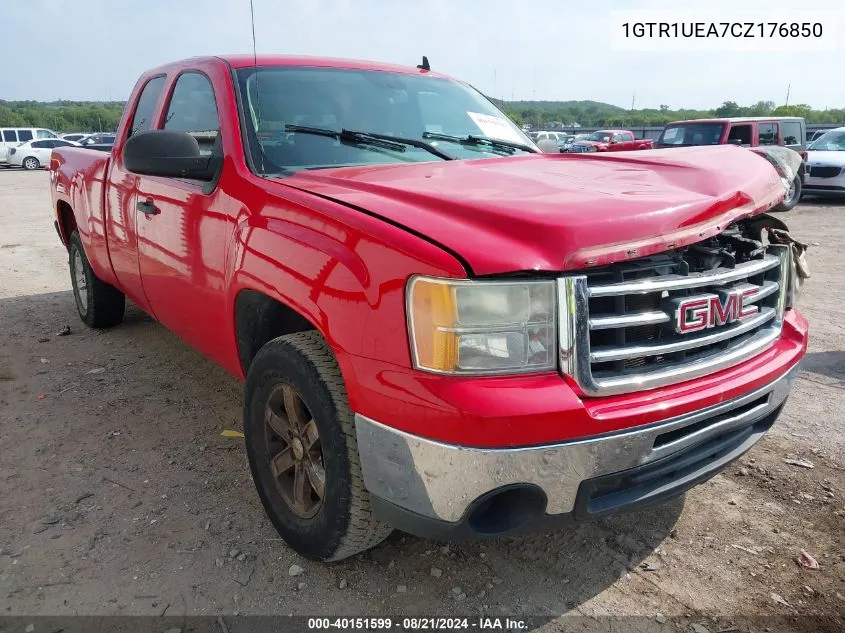 2012 GMC Sierra C1500 Sl VIN: 1GTR1UEA7CZ176850 Lot: 40151599