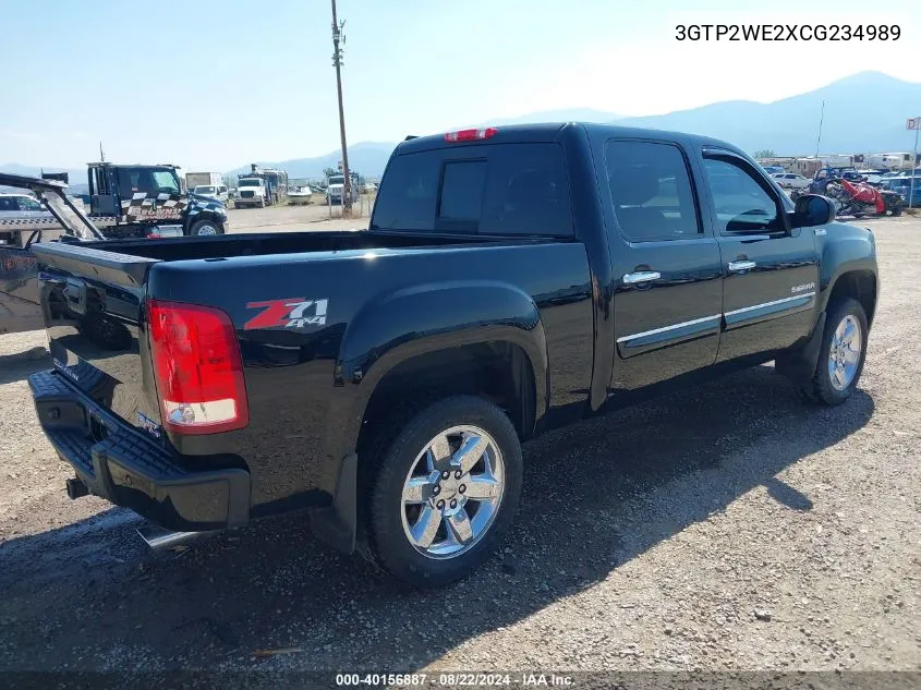 2012 GMC Sierra 1500 Slt VIN: 3GTP2WE2XCG234989 Lot: 40156887