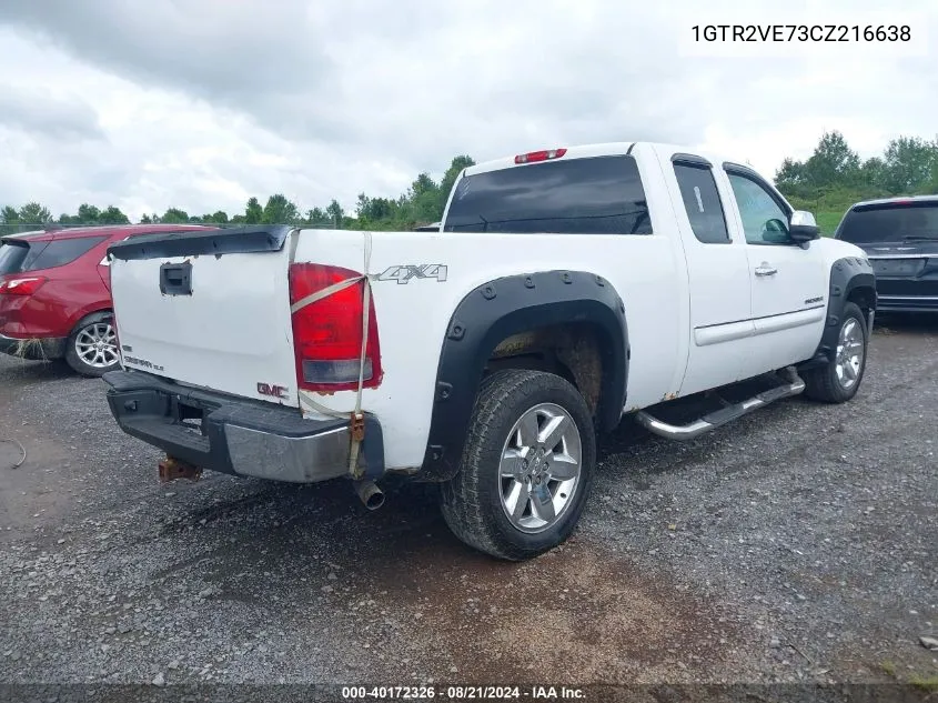 2012 GMC Sierra 1500 Sle VIN: 1GTR2VE73CZ216638 Lot: 40172326