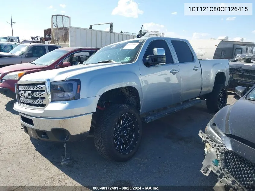 1GT121C80CF126415 2012 GMC Sierra 2500Hd Slt