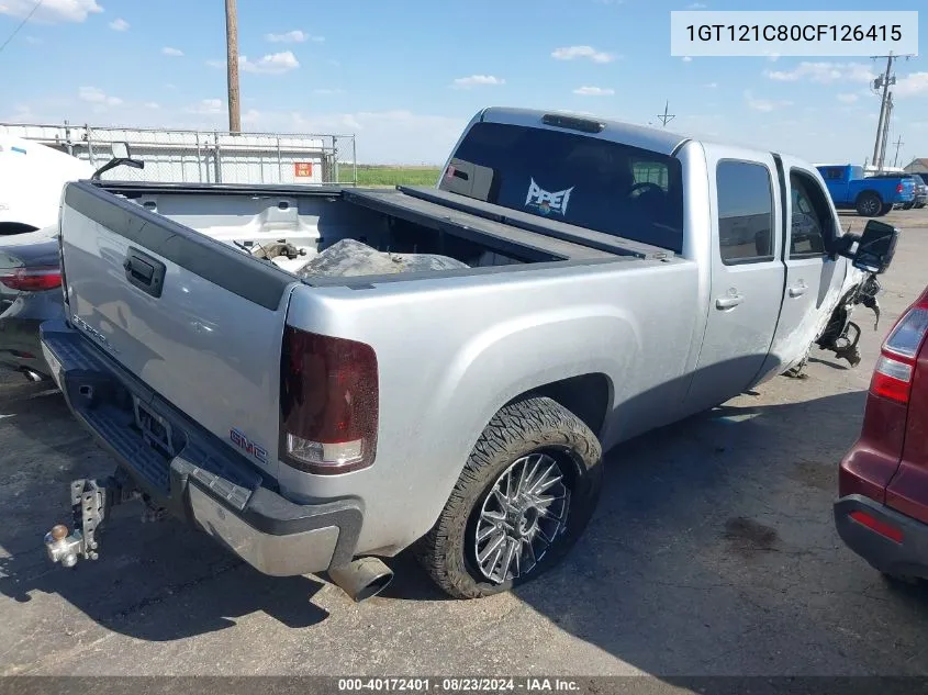 2012 GMC Sierra 2500Hd Slt VIN: 1GT121C80CF126415 Lot: 40172401