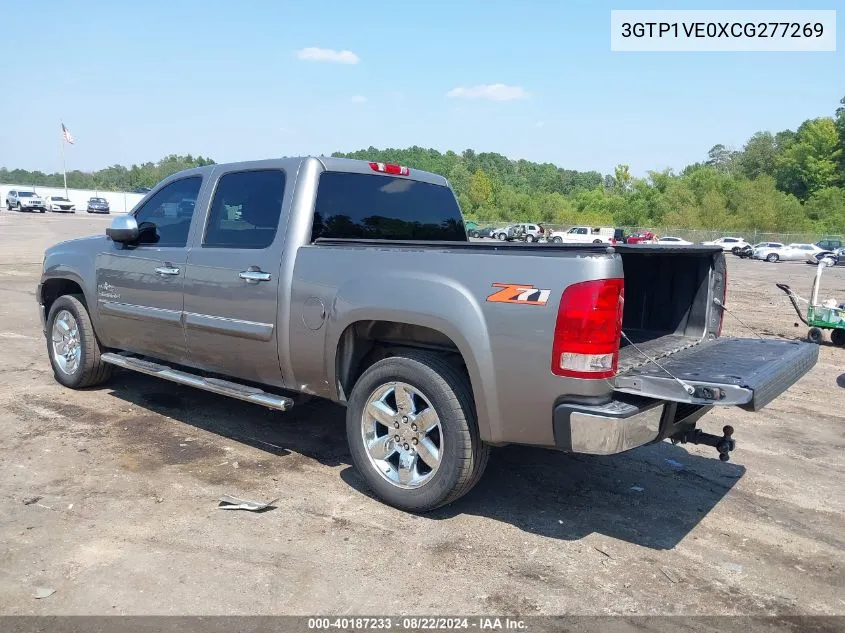 2012 GMC Sierra 1500 Sle VIN: 3GTP1VE0XCG277269 Lot: 40187233