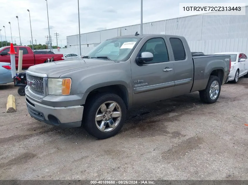 2012 GMC Sierra 1500 Sle VIN: 1GTR2VE72CZ313443 Lot: 40189668