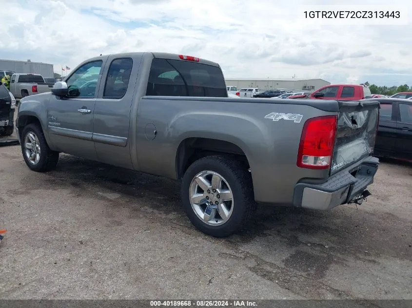 2012 GMC Sierra 1500 Sle VIN: 1GTR2VE72CZ313443 Lot: 40189668