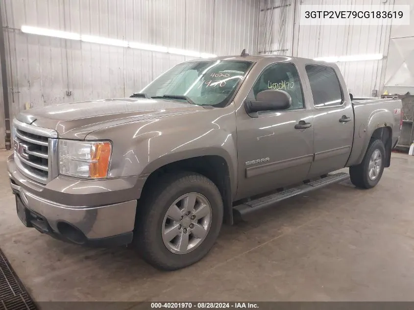 3GTP2VE79CG183619 2012 GMC Sierra 1500 Sle