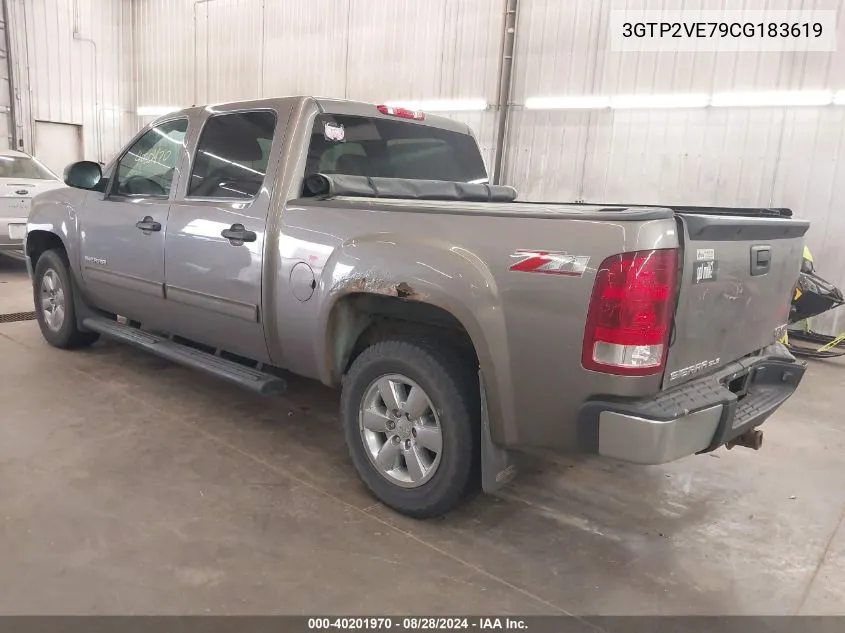 3GTP2VE79CG183619 2012 GMC Sierra 1500 Sle