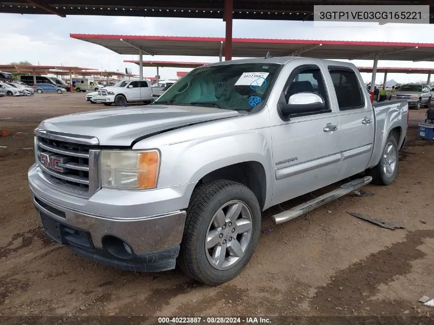 3GTP1VE03CG165221 2012 GMC Sierra 1500 Sle