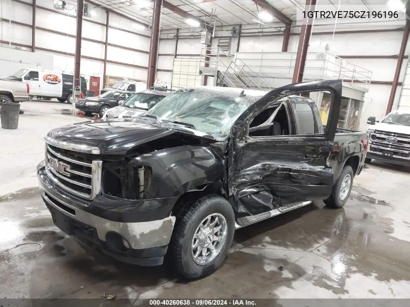 2012 GMC Sierra 1500 Sle VIN: 1GTR2VE75CZ196196 Lot: 40260638