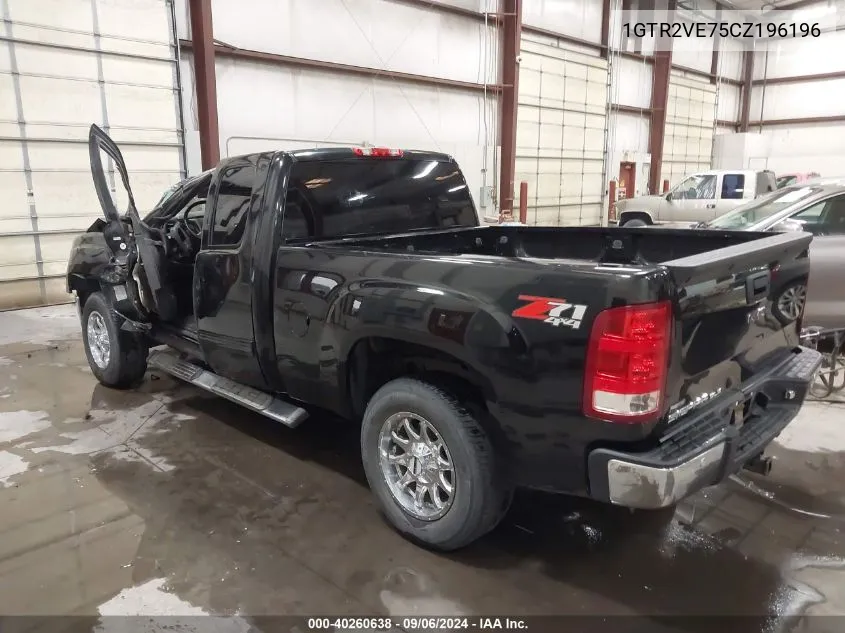 2012 GMC Sierra 1500 Sle VIN: 1GTR2VE75CZ196196 Lot: 40260638