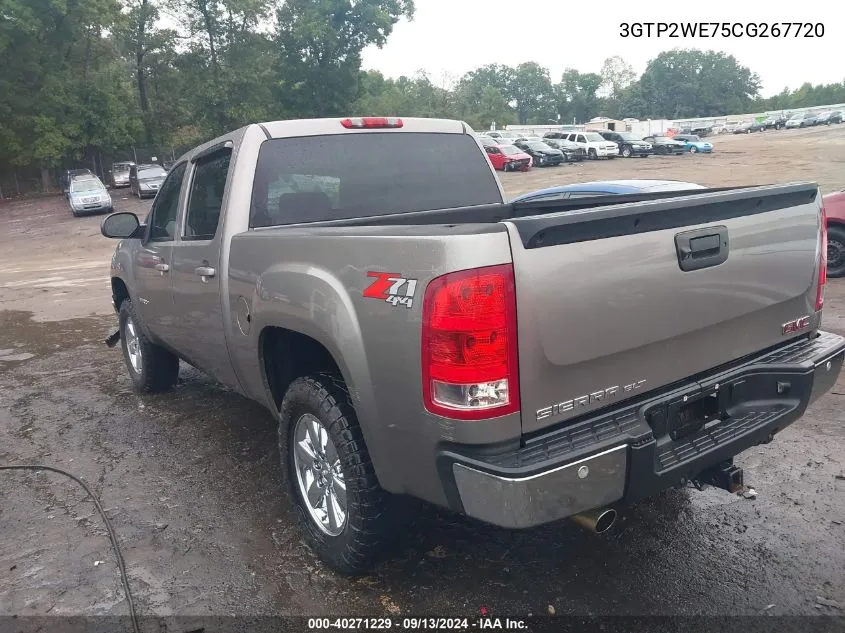 2012 GMC Sierra 1500 Slt VIN: 3GTP2WE75CG267720 Lot: 40271229