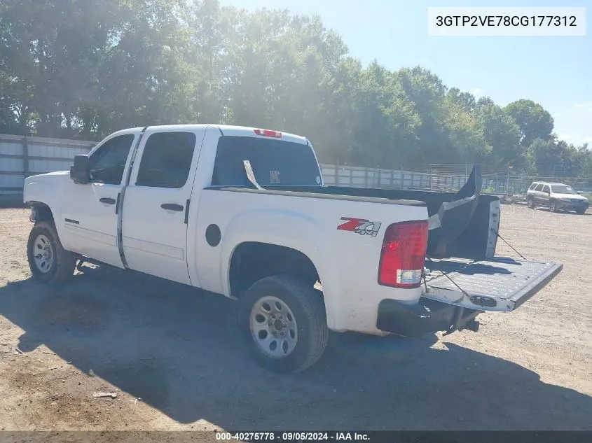 2012 GMC Sierra 1500 Sle VIN: 3GTP2VE78CG177312 Lot: 40275778