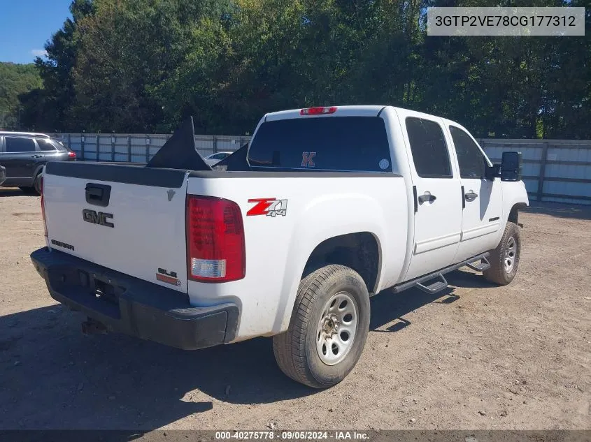 2012 GMC Sierra 1500 Sle VIN: 3GTP2VE78CG177312 Lot: 40275778