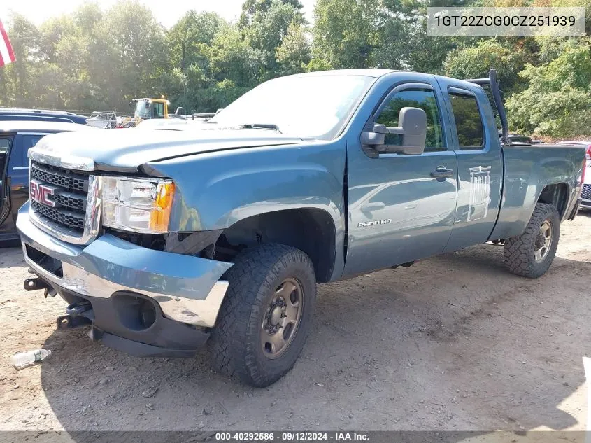 1GT22ZCG0CZ251939 2012 GMC Sierra 2500Hd K2500 Heavy Duty