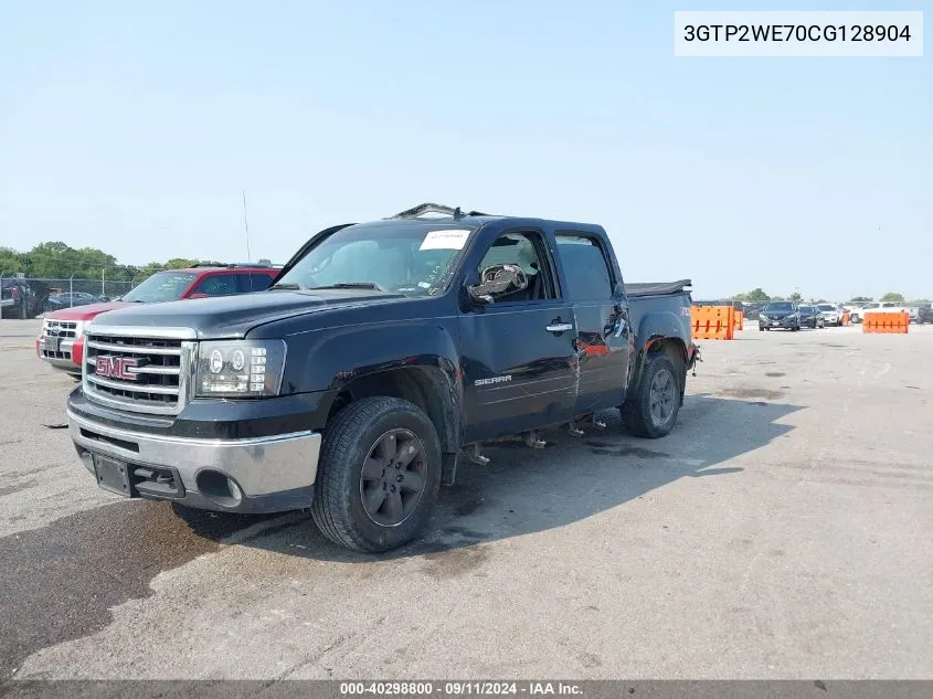 2012 GMC Sierra K1500 Slt VIN: 3GTP2WE70CG128904 Lot: 40298800