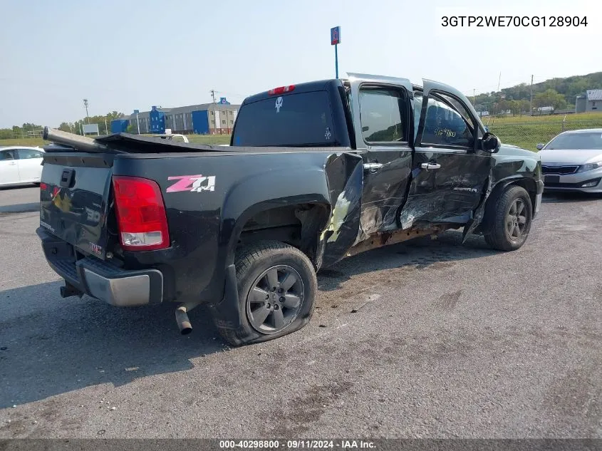 2012 GMC Sierra K1500 Slt VIN: 3GTP2WE70CG128904 Lot: 40298800