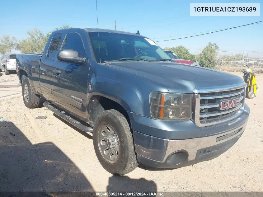 2012 GMC Sierra C1500 Sl VIN: 1GTR1UEA1CZ193689 Lot: 40305214