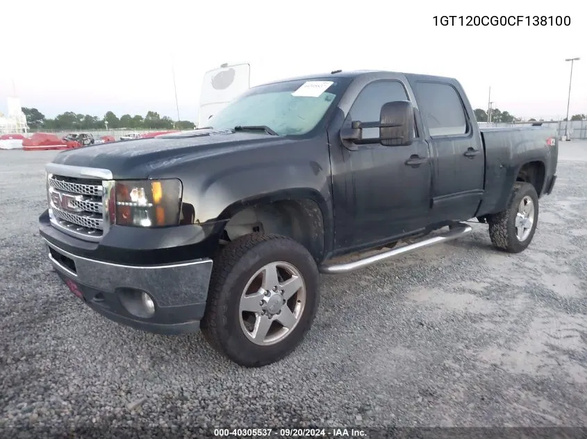 2012 GMC Sierra 2500Hd Sle VIN: 1GT120CG0CF138100 Lot: 40305537