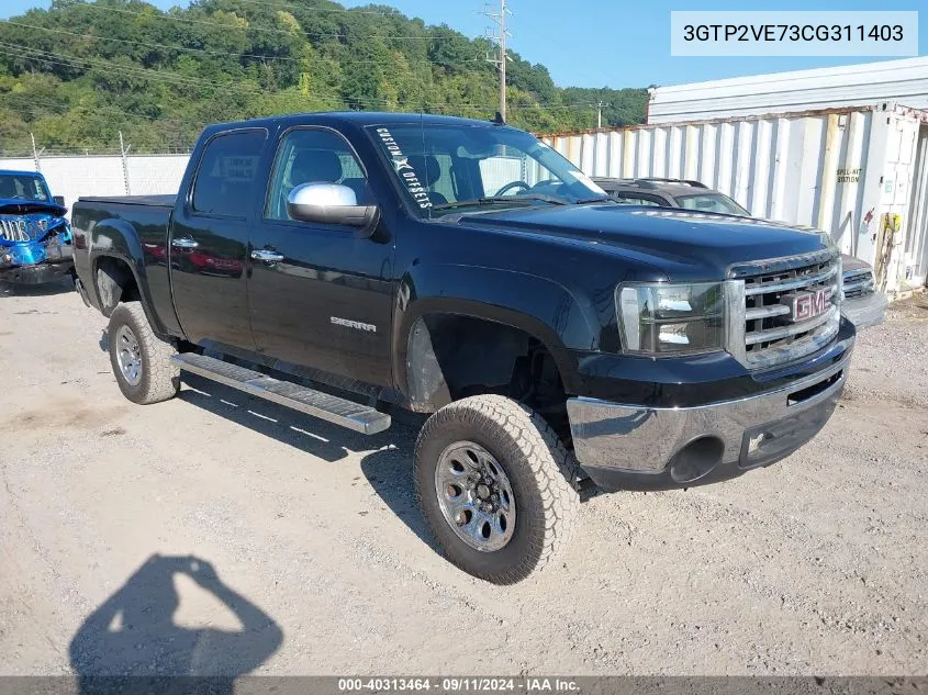 3GTP2VE73CG311403 2012 GMC Sierra 1500 Sle