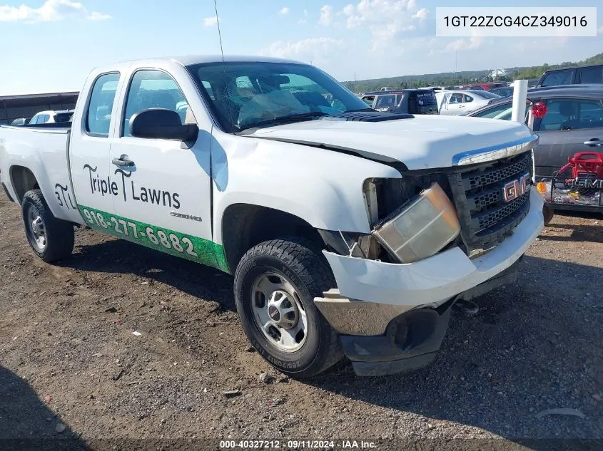 2012 GMC Sierra 2500Hd Work Truck VIN: 1GT22ZCG4CZ349016 Lot: 40327212