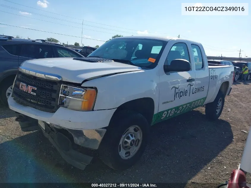 2012 GMC Sierra 2500Hd Work Truck VIN: 1GT22ZCG4CZ349016 Lot: 40327212