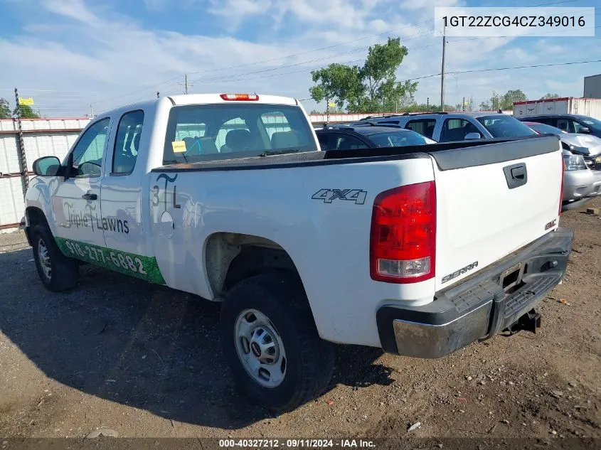 2012 GMC Sierra 2500Hd Work Truck VIN: 1GT22ZCG4CZ349016 Lot: 40327212