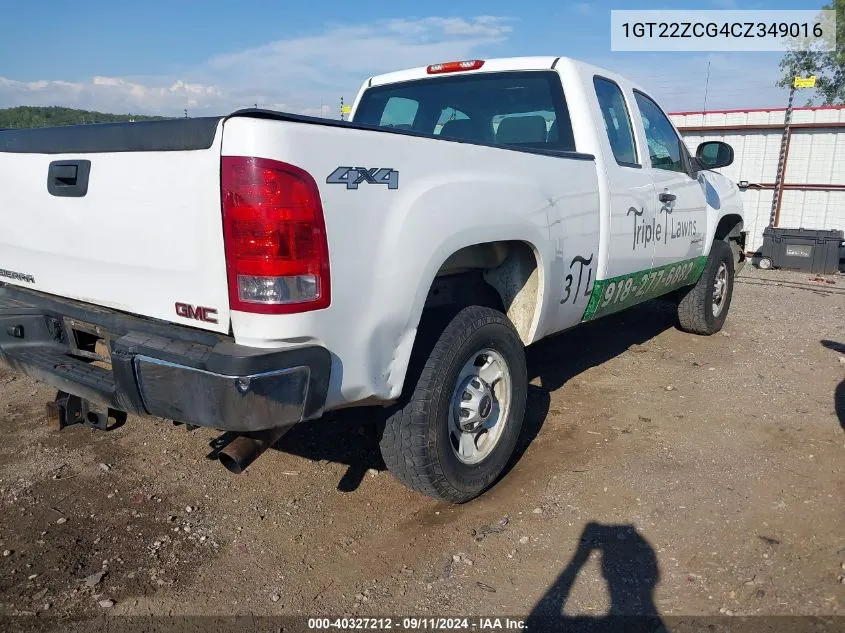 2012 GMC Sierra 2500Hd Work Truck VIN: 1GT22ZCG4CZ349016 Lot: 40327212