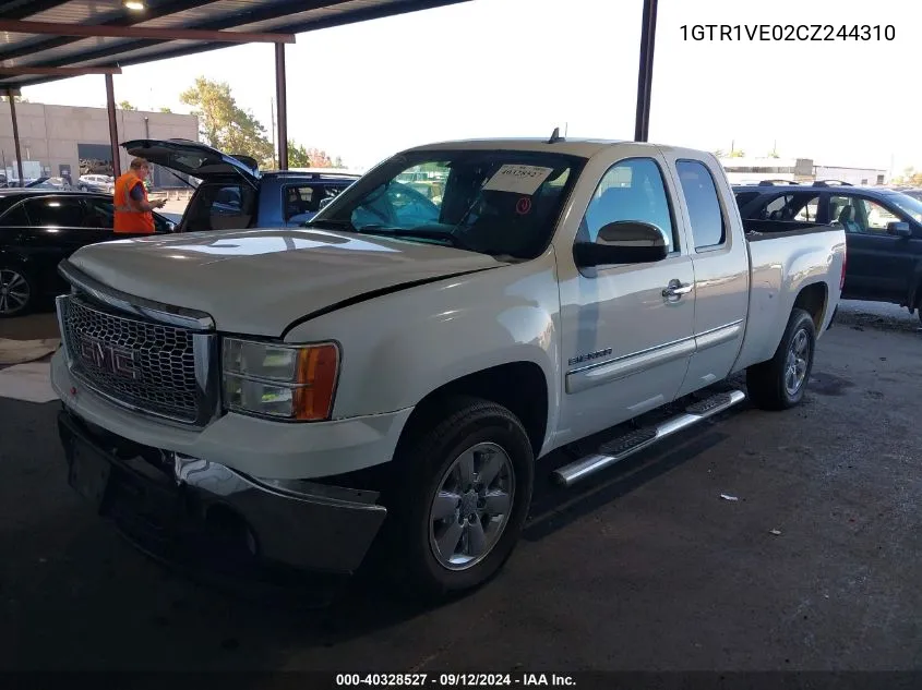 2012 GMC Sierra C1500 Sle VIN: 1GTR1VE02CZ244310 Lot: 40328527