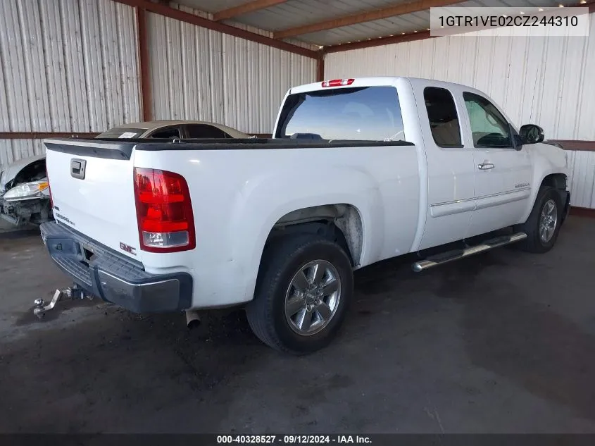 2012 GMC Sierra C1500 Sle VIN: 1GTR1VE02CZ244310 Lot: 40328527