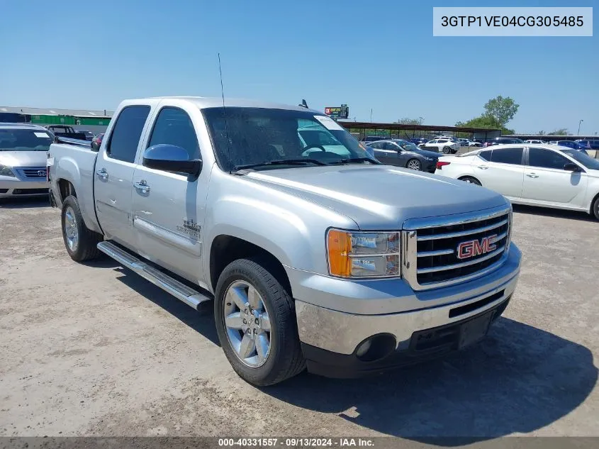 2012 GMC Sierra 1500 C1500 Sle VIN: 3GTP1VE04CG305485 Lot: 40331557