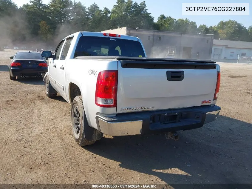 2012 GMC Sierra 1500 Sle VIN: 3GTP2VE76CG227804 Lot: 40336558