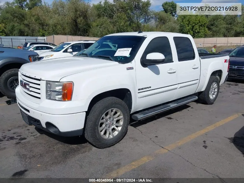 3GTP2VE72CG216928 2012 GMC Sierra 1500 Sle