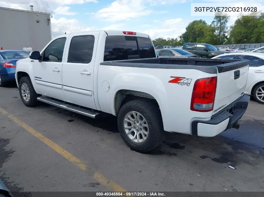 3GTP2VE72CG216928 2012 GMC Sierra 1500 Sle