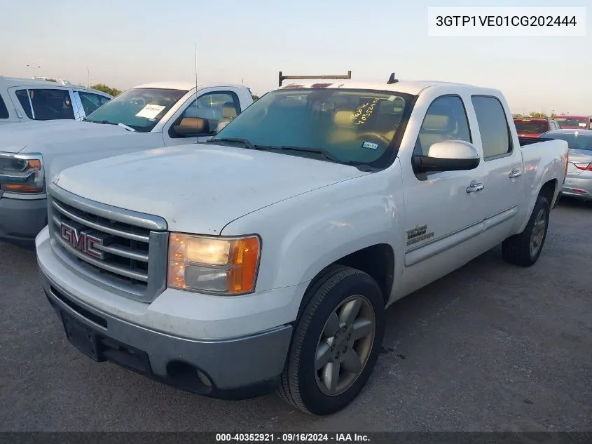 2012 GMC Sierra 1500 Sle VIN: 3GTP1VE01CG202444 Lot: 40352921