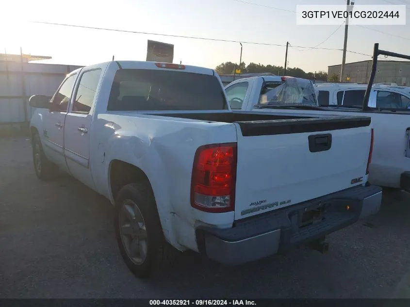 2012 GMC Sierra 1500 Sle VIN: 3GTP1VE01CG202444 Lot: 40352921