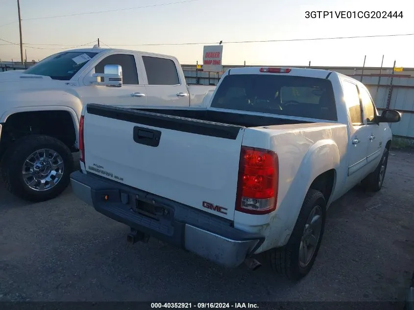 2012 GMC Sierra 1500 Sle VIN: 3GTP1VE01CG202444 Lot: 40352921