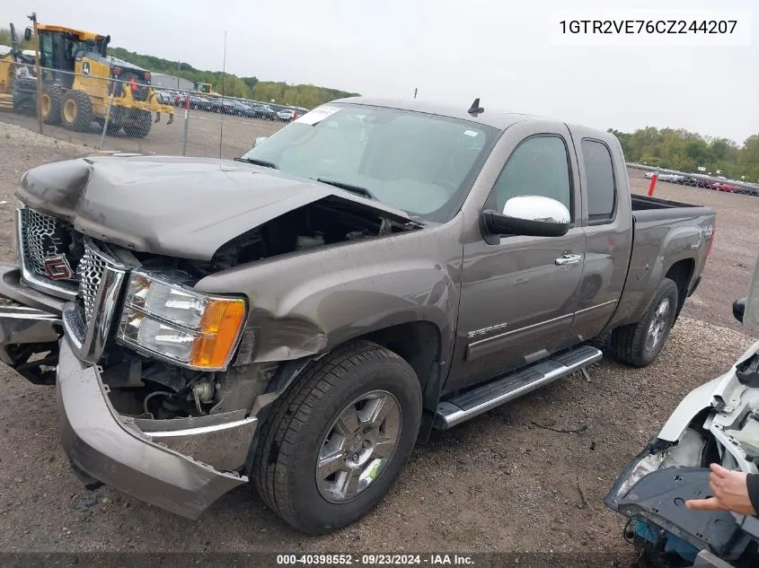 1GTR2VE76CZ244207 2012 GMC Sierra 1500 Sle