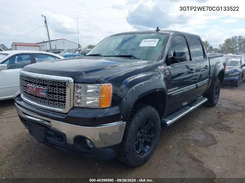 2012 GMC Sierra 1500 Slt VIN: 3GTP2WE70CG133522 Lot: 40398590