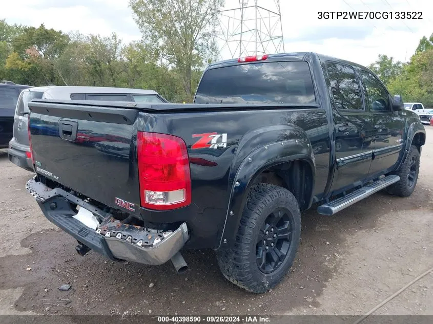 2012 GMC Sierra 1500 Slt VIN: 3GTP2WE70CG133522 Lot: 40398590